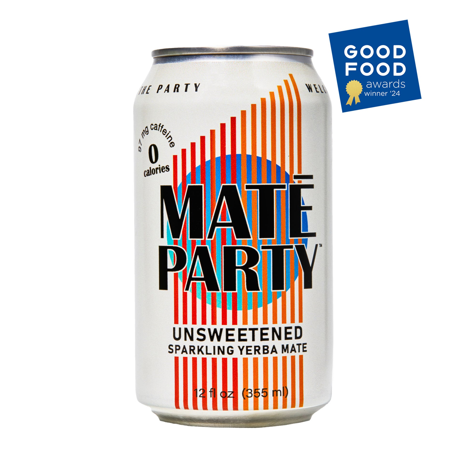 Can of Maté Party unsweetened yerba sparkling yerba mate good food award winner