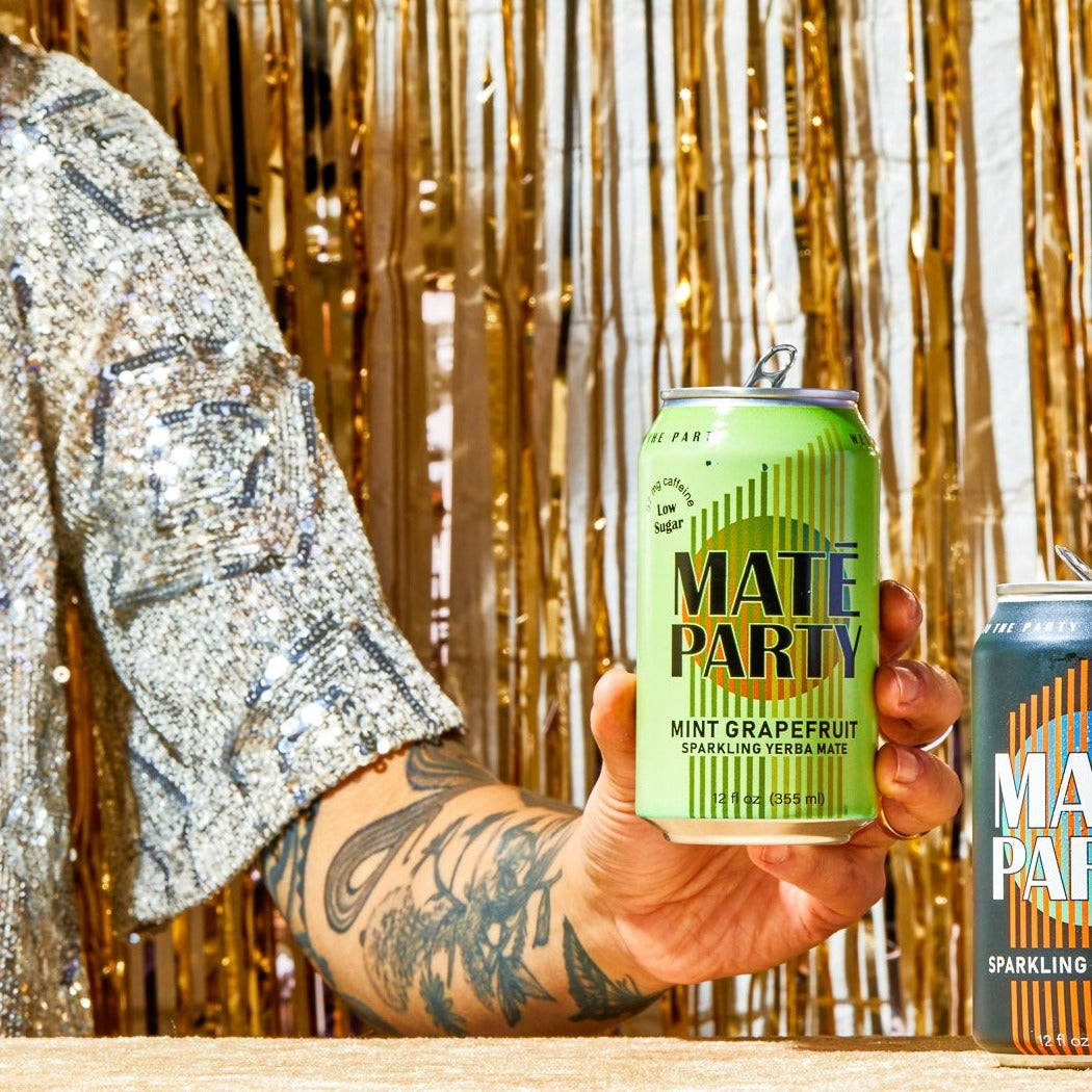 Low Sugar Mint Grapefruit Sparkling Yerba Mate 12oz Can, Yerba Mate Energy Drink Mat Party Low Sugar Mint Grapefruit Sparkling Yerba Mate 12oz Can, Yerba Mate Energy Drink Mat Party
